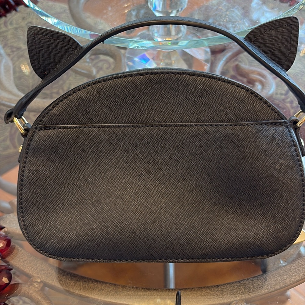 Karl Lagerfeld Black Saffiano Leather Cat
Crossbody Bag - Picture 6 of 11
